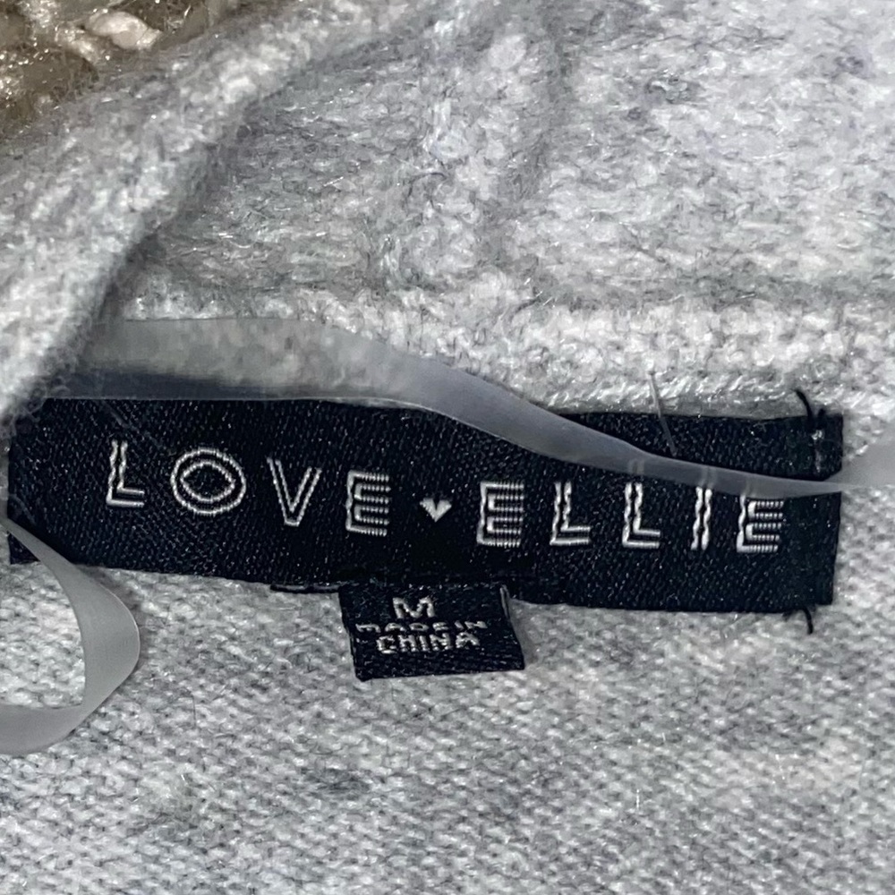 Love Ellie NWOT Long Line Open Front Cardigan w Pockets Women Size M Soft Gray - Picture 4 of 4